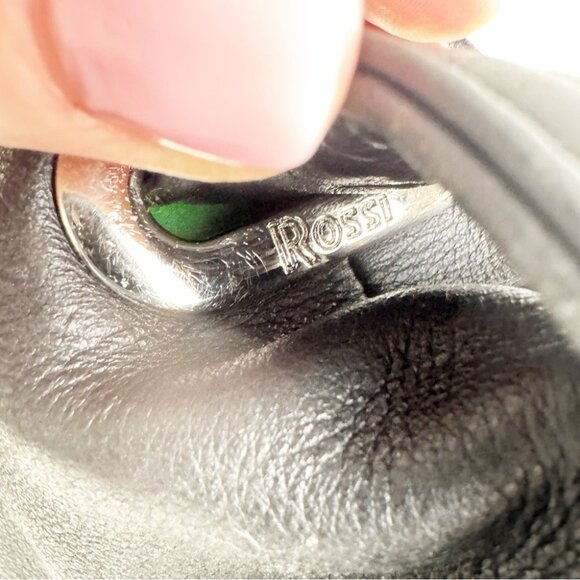 Bruno Rossi Black Leather Shoulder Bag - Picture 4 of 9